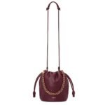 LOEWE FLAMENCO PURSE BUCKET BAG IN SOFT LAMBSKIN