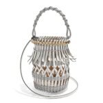 LOEWE FRINGES BUCKET BAG IN CALFSKIN