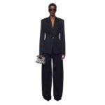 THE ATTICO GLEN BLACK BLAZER