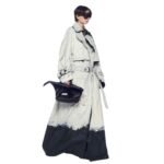 THE ATTICO WHITE AND BLACK TRENCH