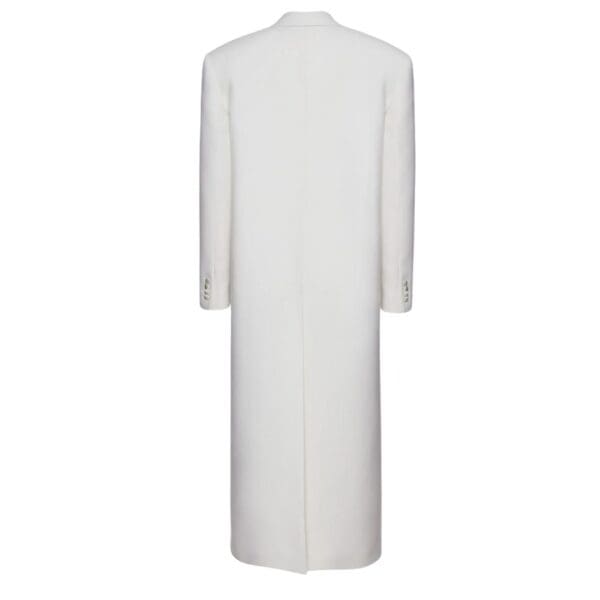 MAGDA BUTRYM SINGLE BREASTED LONG WOOL COAT IN CREAM