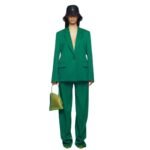 THE ATTICO BIANCA EMERALD BLAZER