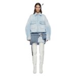 THE ATTICO SKY BLUE SHORT COAT