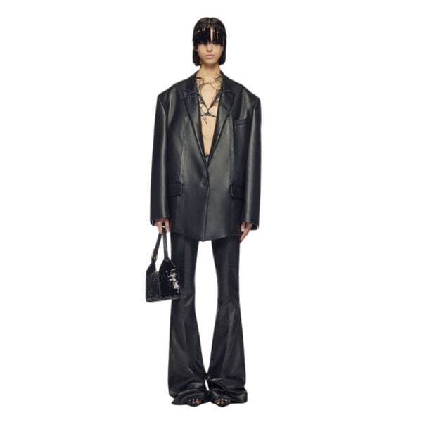 THE ATTICO BLACK SHORT COAT