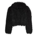 MAGDA BUTRYM SHORT SHAG SHEARLING COAT IN BLACK