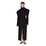 THE ATTICO BLACK LONG COAT