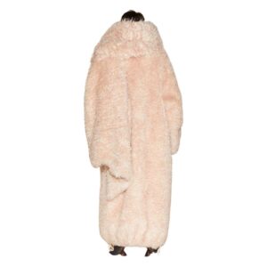 THE ATTICO POWDER LONG FUR COAT