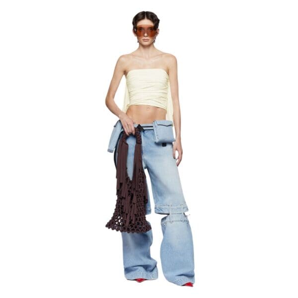 THE ATTICO SKY BLUE LONG PANTS