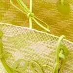 LOEWE LARGE ANAGRAM BASKET BAG IN IRACA PALM AND CALFSKIN