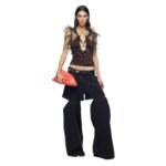vTHE ATTICO ASHTON BLACK LONG PANTS