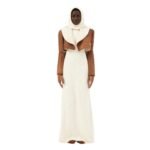 MAGDA BUTRYM CROPPED SHEARLING JACKET IN BEIGE