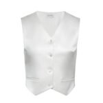 MAGDA BUTRYM CLASSIC WAISTCOAT IN CREAM