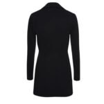 MAGDA BUTRYM LONGLINE KNIT BUTTONED BLAZER IN BLACK