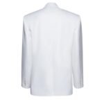 MAGDA BUTRYM CLASSIC OVERSIZED COTTON BLAZER IN WHITE
