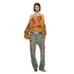 THE ATTICO DEANN CAMOUFLAGE LONG PANTS