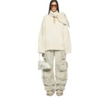 THE ATTICO FERN IVORY LONG PANTS