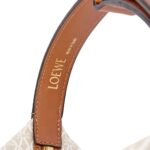 LOEWE SMALL CUBI BAG IN JACQUARD WITH ANAGRAM MOTIF AND CALFSKIN