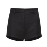 MAGDA BUTRYM WOOL HOT SHORTS IN BLACK
