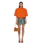 THE ATTICO FAY CAMOUFLAGE MINI SKIRT