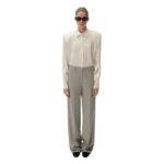 MAGDA BUTRYM LEG TAILORED PANTS IN GREY
