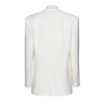 MAGDA BUTRYM CLASSIC OVERSIZED WOOL BLAZER IN CREAM