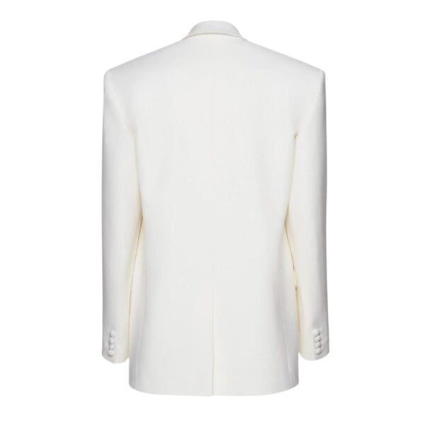 MAGDA BUTRYM CLASSIC OVERSIZED WOOL BLAZER IN CREAM