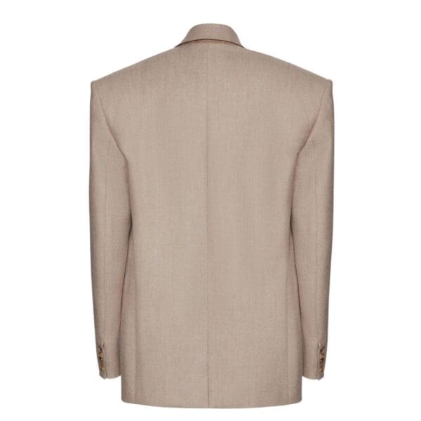 MAGDA BUTRYM CASHMERE CLASSIC OVERSIZED BLAZER IN TAUPE