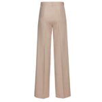 MAGDA BUTRYM CASHMERE WIDE-LEG TROUSERS IN BEIGE