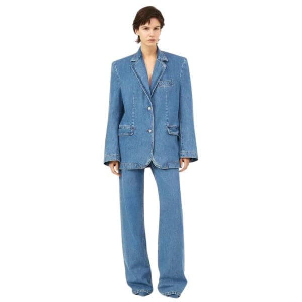 MAGDA BUTRYM CLASSIC OVERSIZED DENIM BLAZER