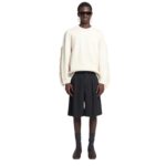 NANUSHKA CARSTEN WASHED-CANVAS SHORTS BLACK