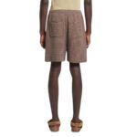 NANUSHKA CADEN LINEAR CROCHET SHORTS BROWN
