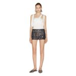 THE ATTICO BLACK MINI SKIRT