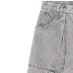 THE ATTICO EFFIE LIGHT GREY LONG PANTS