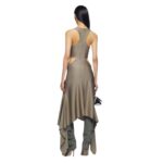 THE ATTICO "MAGNOLIA" MILITARY LONG DRESS