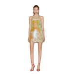 THE ATTICO OPALESCENT MINI DRESS