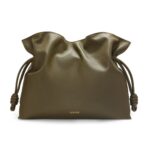 LOEWE LARGE FLAMENCO CLUTCH BAG IN CALFSKIN NAPPA