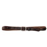 RALPH LAUREN STUDDED LEATHER BELT