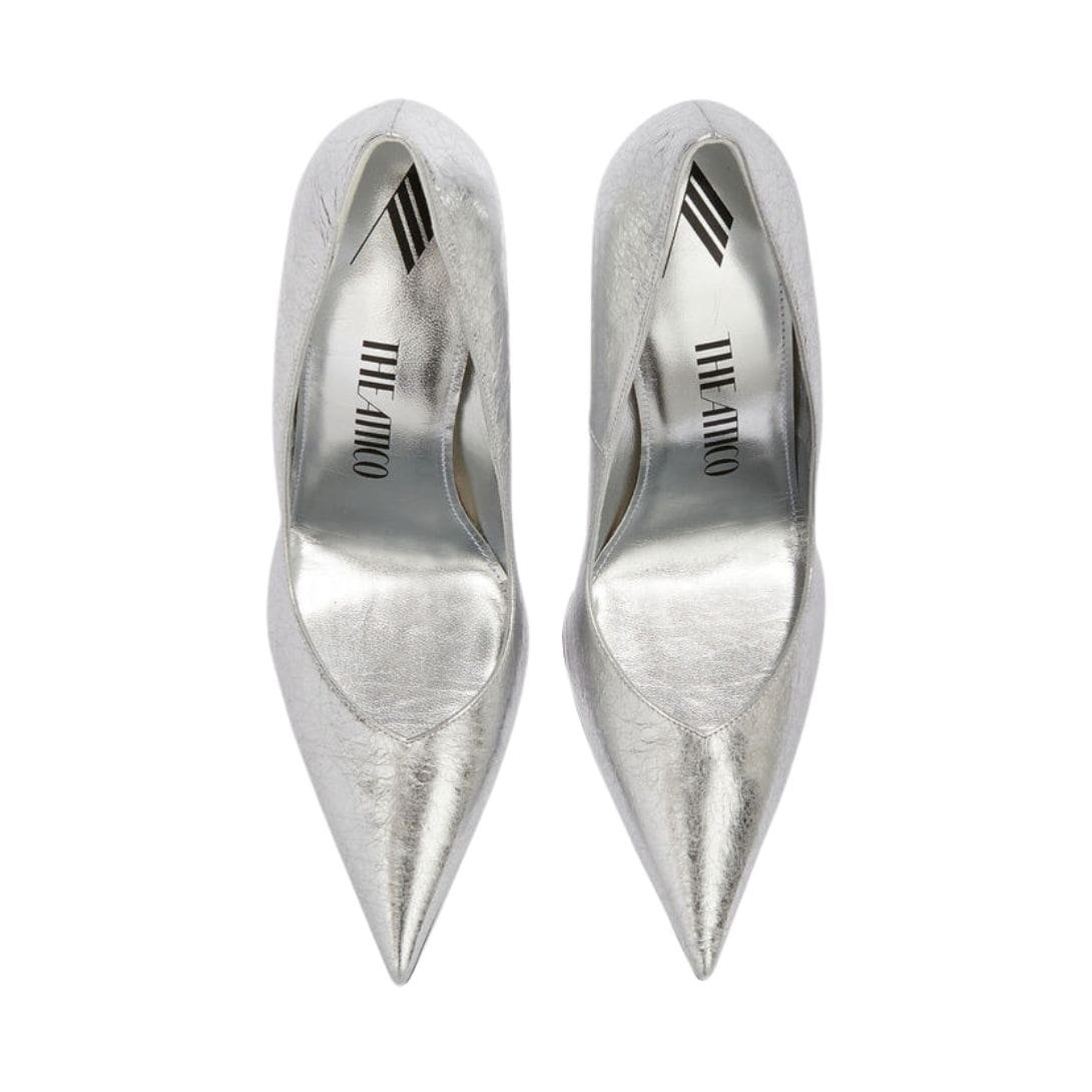 THE ATTICO ''CHEOPE'' SILVER PUMP