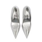 THE ATTICO ''CHEOPE'' SILVER AND CRYSTAL MULE