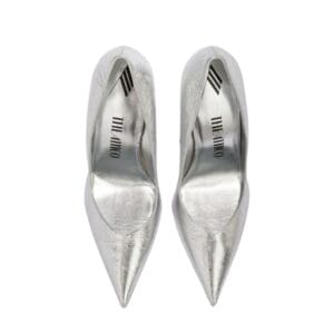 THE ATTICO ”CHEOPE” SILVER AND CRYSTAL MULE