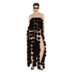  THE ATTICO BLACK MIDI DRESS