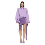 THE ATTICO ''MARGOT'' LAVENDER MINI DRESS