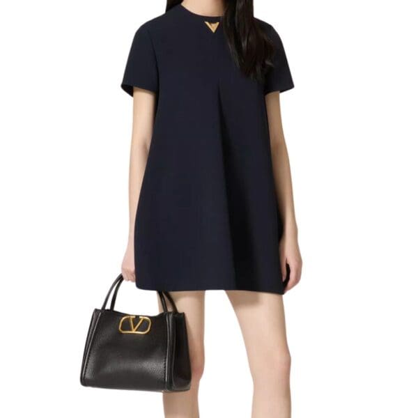 VALENTINO GARAVANI ALLTIME MEDIUM HANDBAG IN GRAINY CALFSKIN
