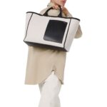VALEXTRA SHOPPING LARGE BAG CANVAS
