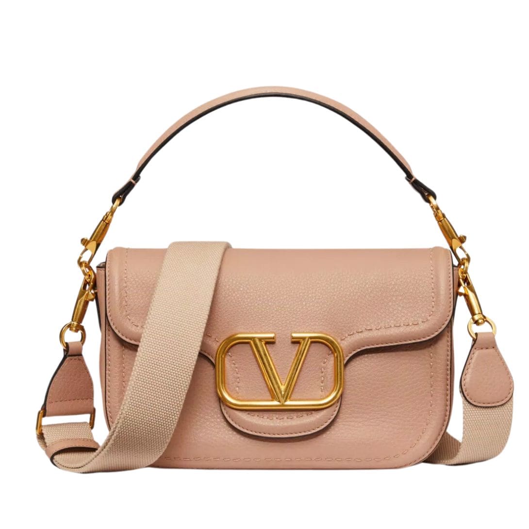 VALENTINO GARAVANI ALLTIME GRAINY CALFSKIN SHOULDER BAG