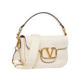 VALENTINO GARAVANI ALLTIME GRAINY CALFSKIN SHOULDER BAG