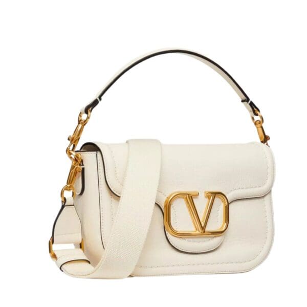 VALENTINO GARAVANI ALLTIME GRAINY CALFSKIN SHOULDER BAG