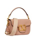 VALENTINO GARAVANI ALLTIME GRAINY CALFSKIN SHOULDER BAG