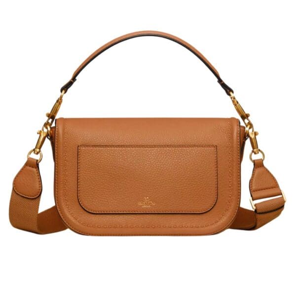 VALENTINO GARAVANI ALLTIME GRAINY CALFSKIN SHOULDER BAG