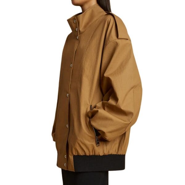 KHAITE THE FARRIS JACKET IN KHAKI
